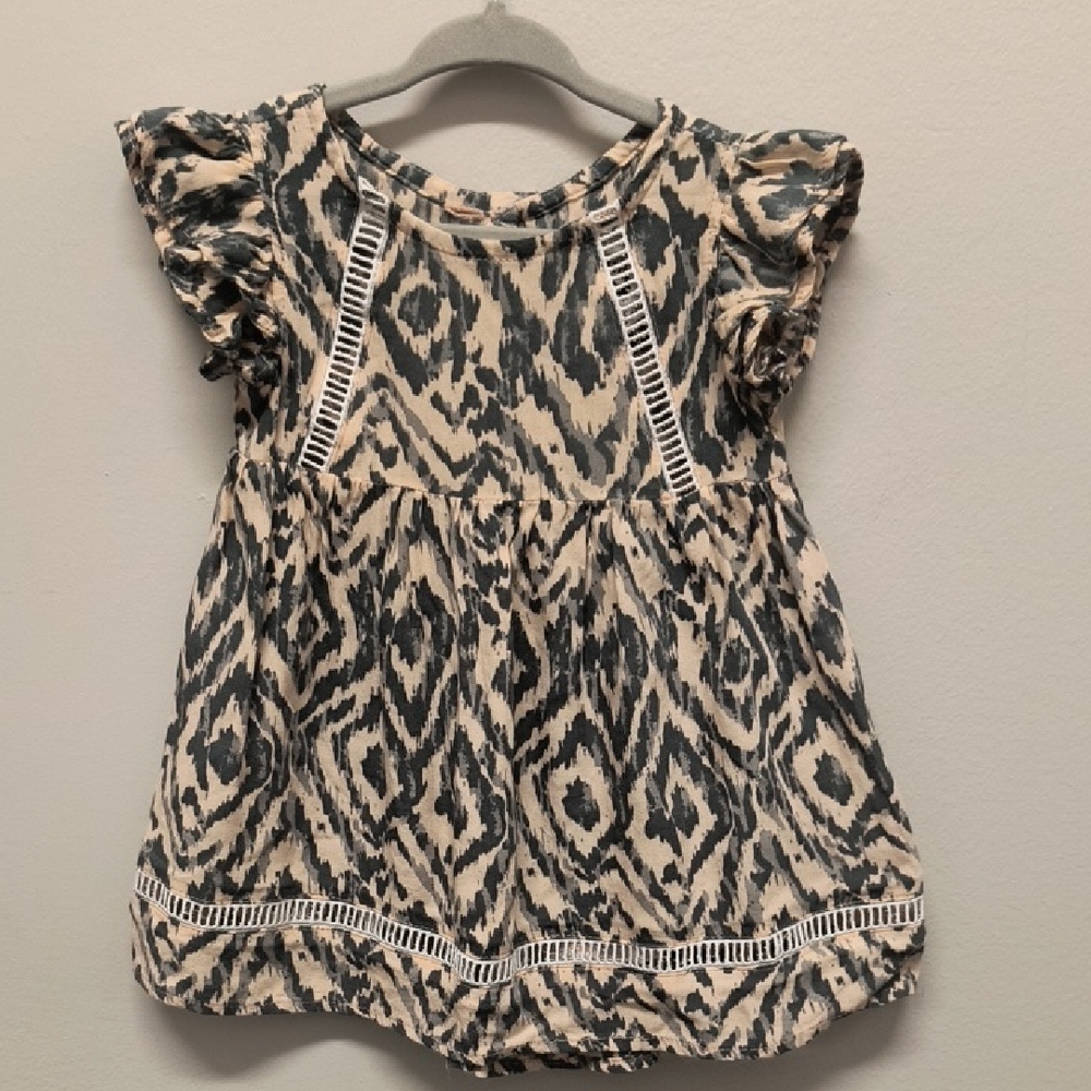 Cleobella Black and Cream Patterned Kids' Blouse
